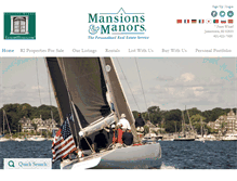 Tablet Screenshot of mansionsandmanors.com